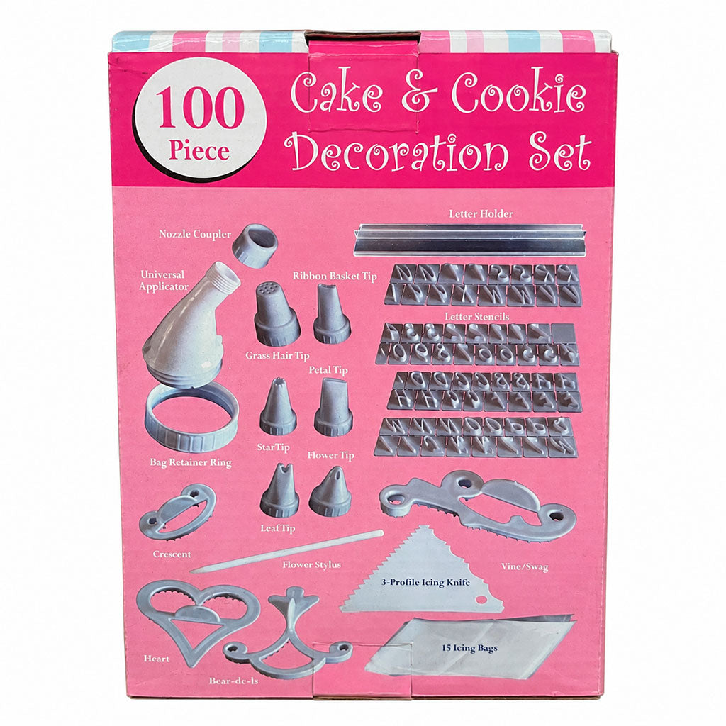 100 Piece Cake Decorating Set – Icing & Baking Accessories