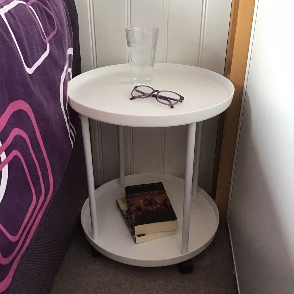 2-Tier Side Table with Casters