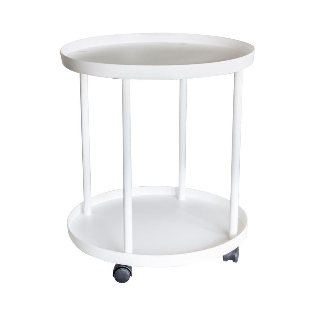 2-Tier Side Table with Casters