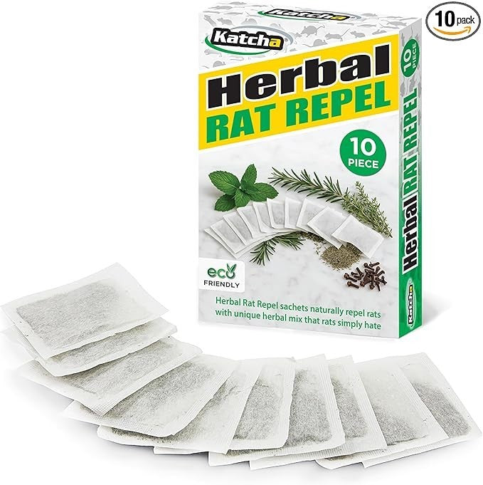 Katcha Herbal Rat Repellent Sachets 10-Pack