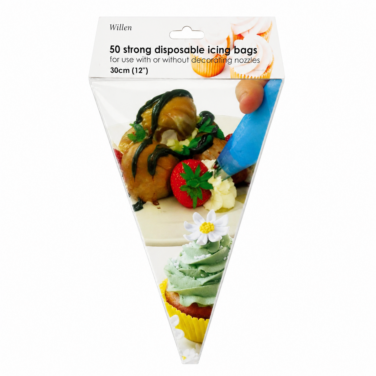 Willen 50 Disposable Icing Piping Bags 30cm 12" Cake Cupcake Decorating