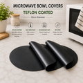 3 x Microwave Splatter Covers 30cm Reusable Teflon Food Plate Bowl Splash Guard