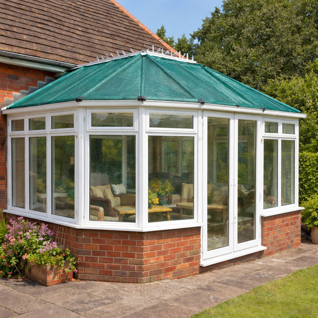 Home Valet conservatory shade netting and more reduces UV by 55% 90cm x 3.3m