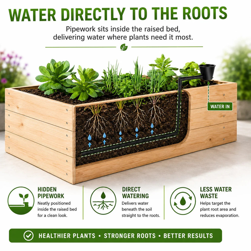 SpeedFeed Raised Bed Watering System – Root Watering Kit