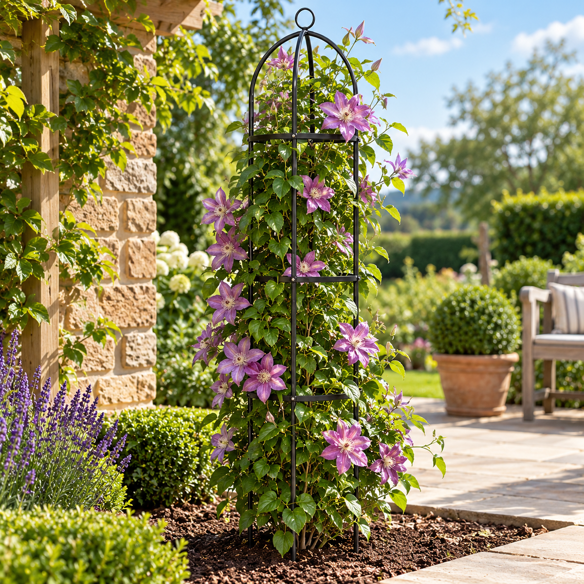 Garden Obelisk – Metal Climbing Plant Support Frame