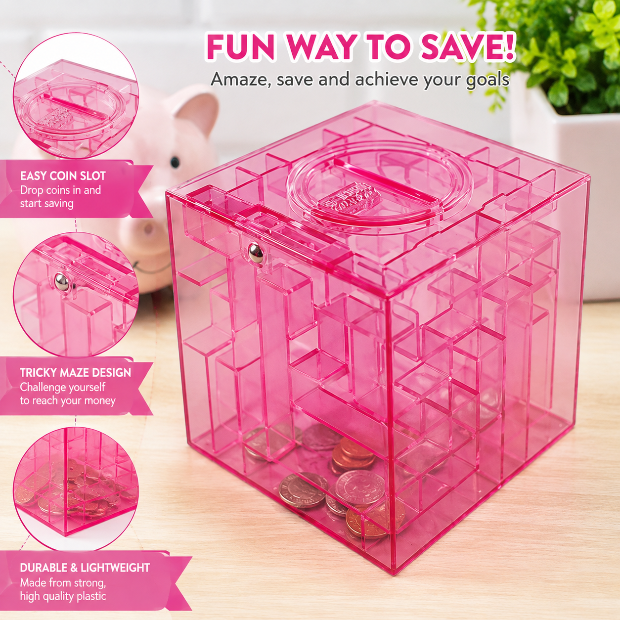 Money Bank Puzzle Maze