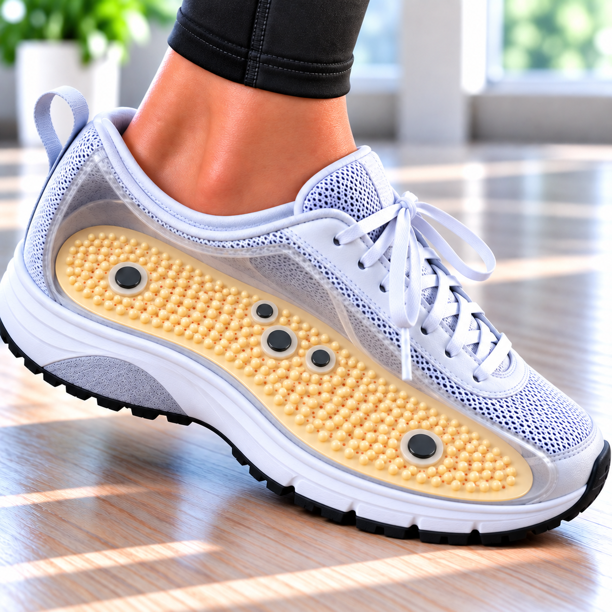 5-Magnet Acupressure Massage Insoles – Everyday Foot Comfort & Support