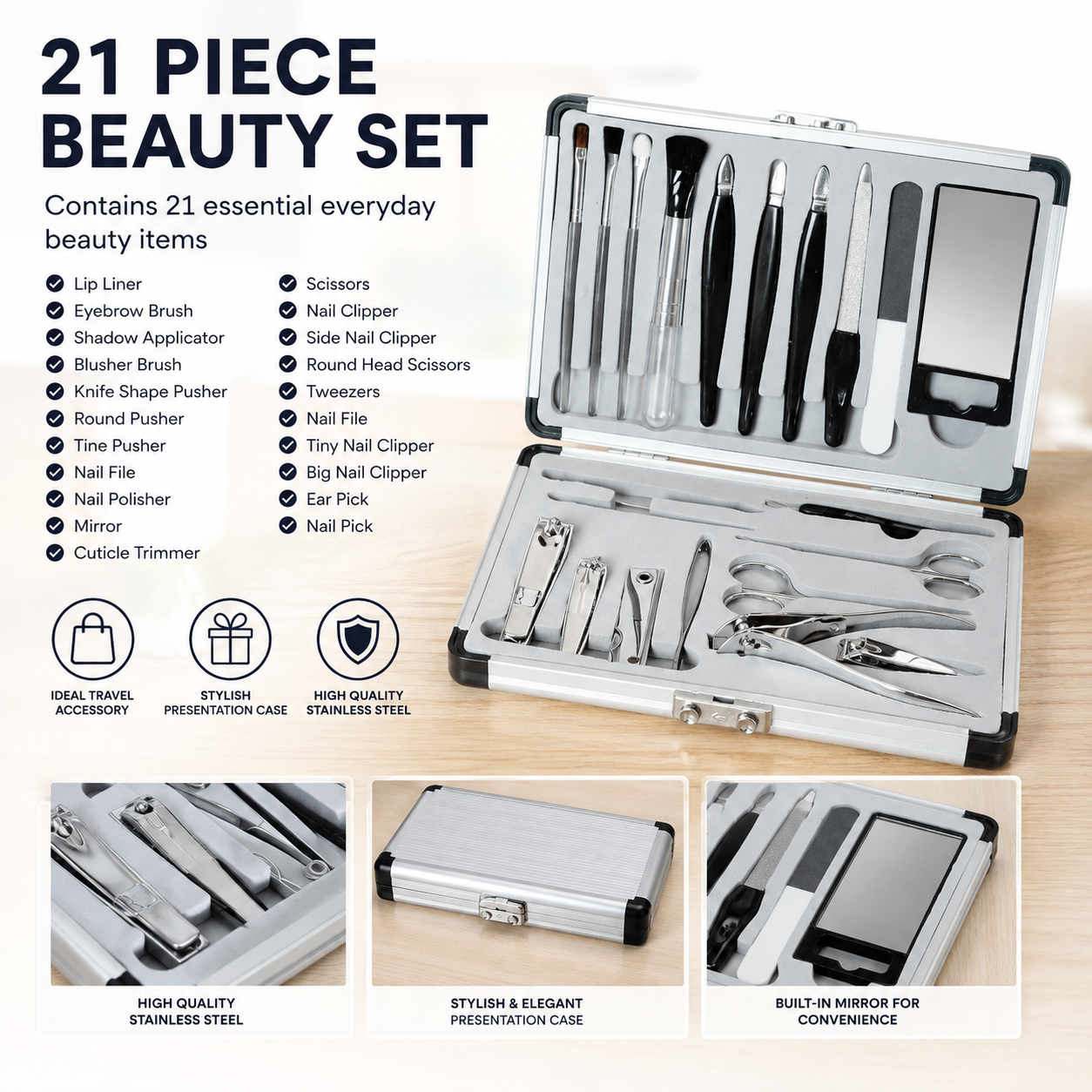 Manicure Set - 21 Piece