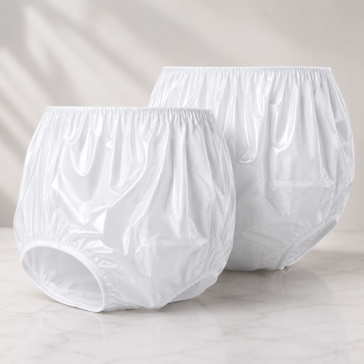 Supreme Unisex Adult Protective Clear Reusable Incontinence Briefs Pk of 2