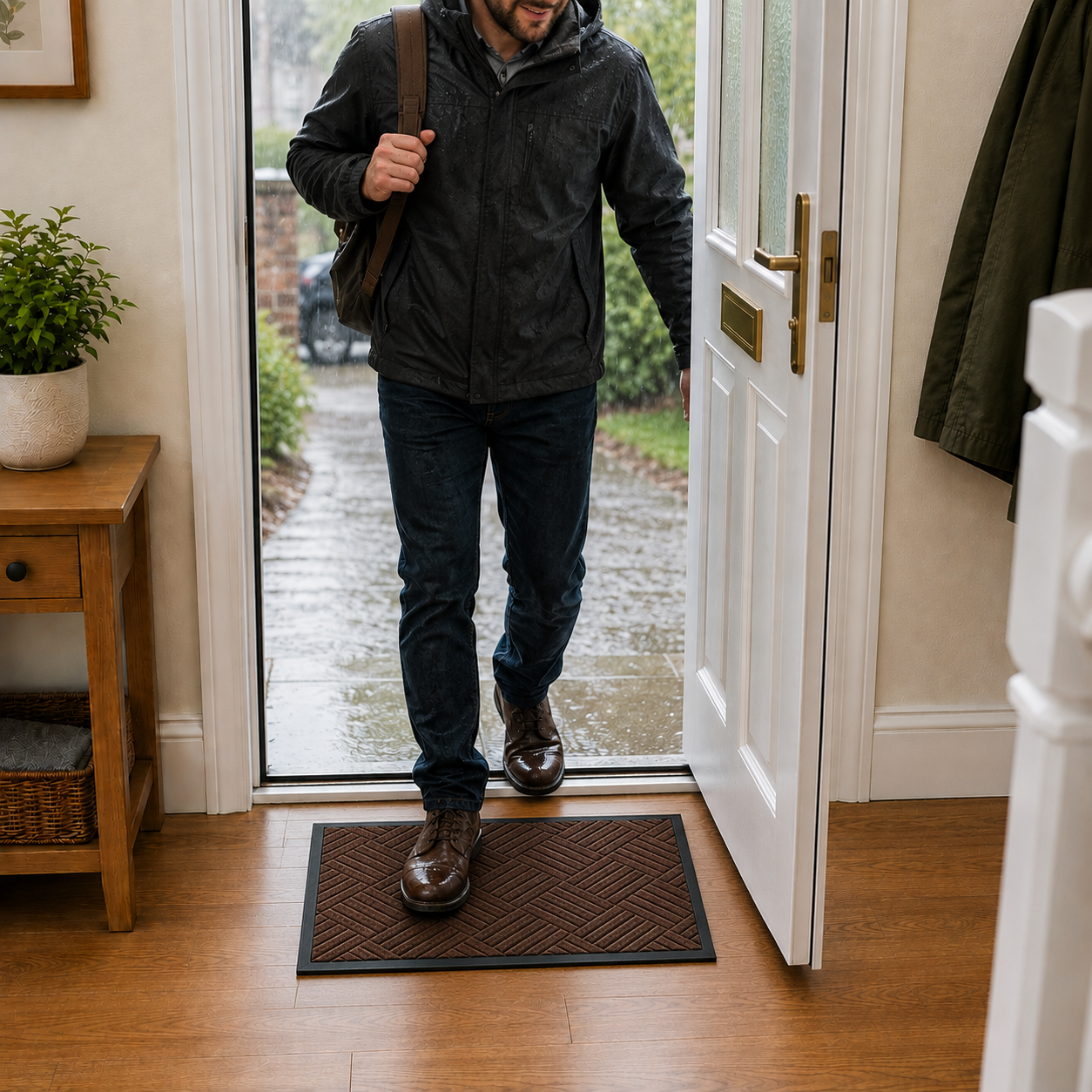 Indoor Door Mat 60 x 40cm Non Slip Absorbent