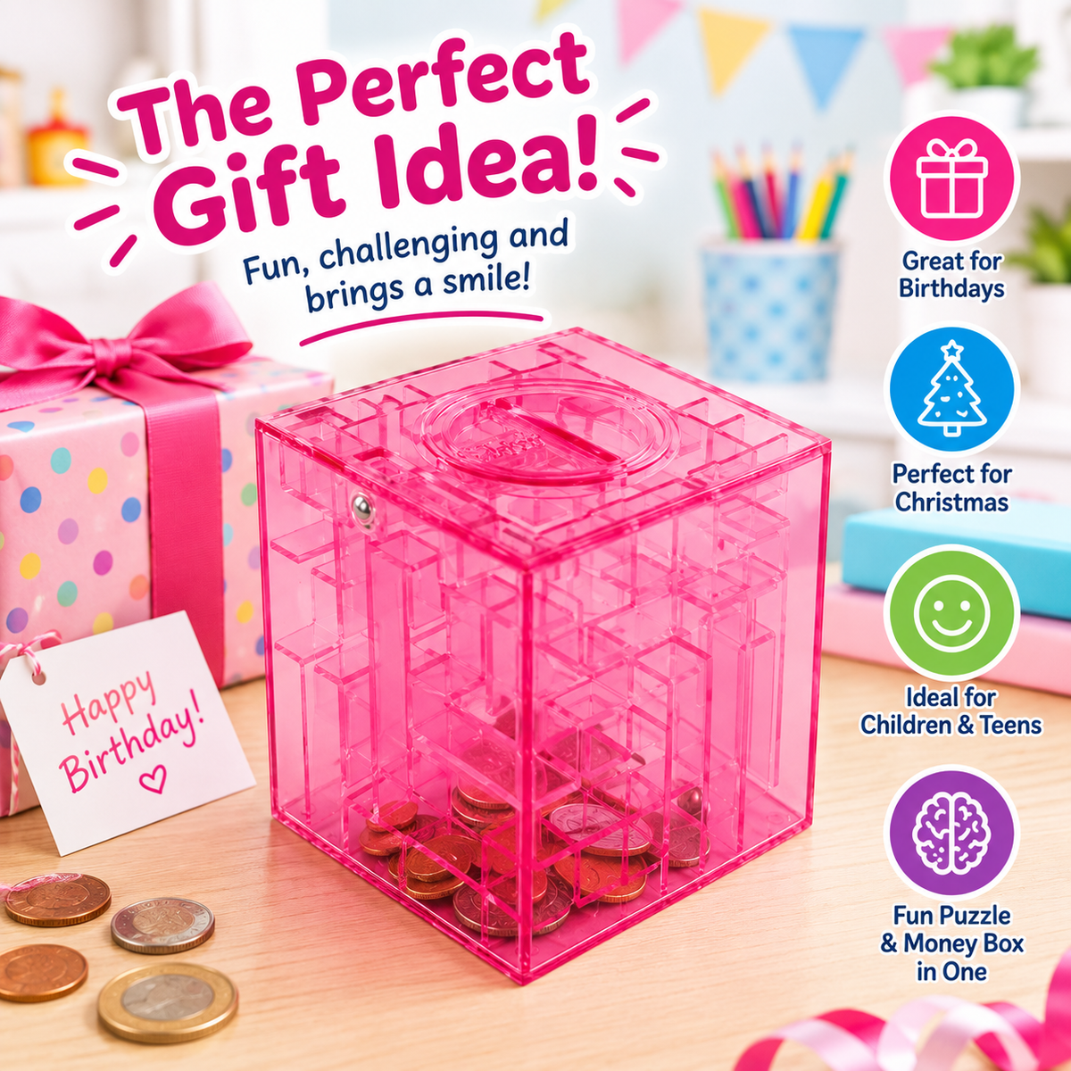 Money Bank Puzzle Maze