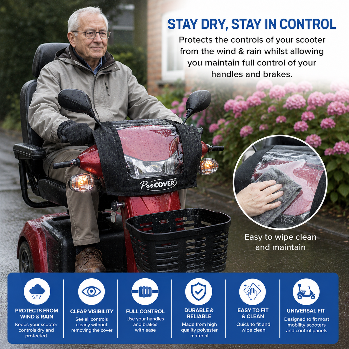 ProCOVER Adjustable Mobility Scooter Console Cover