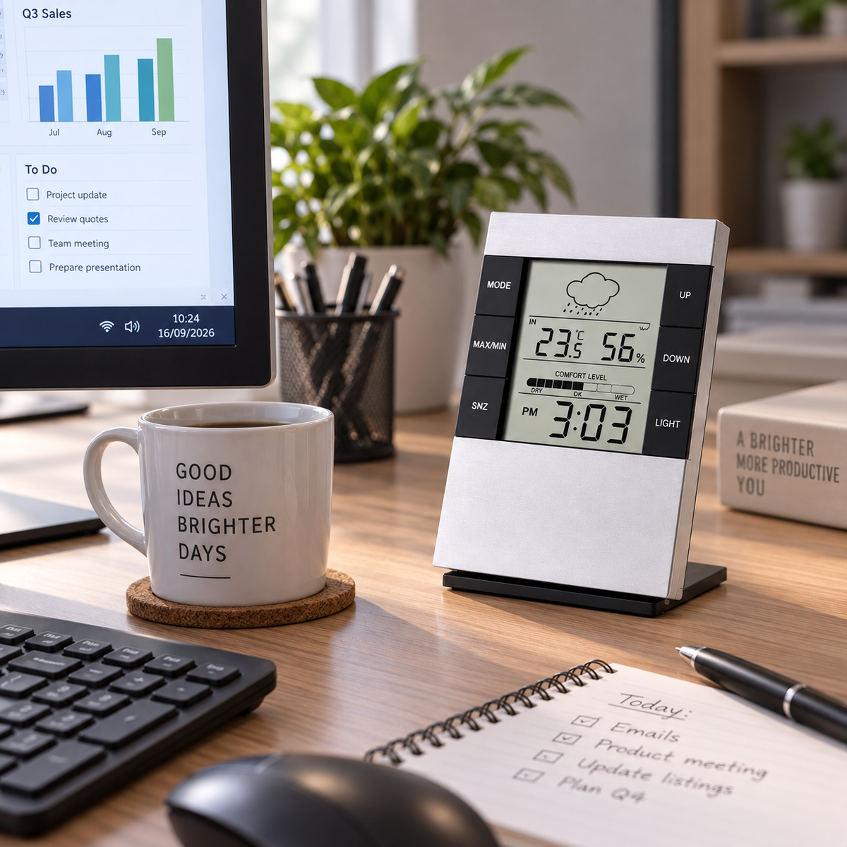 Deluxe Weather Station and Digital Alarm Clock