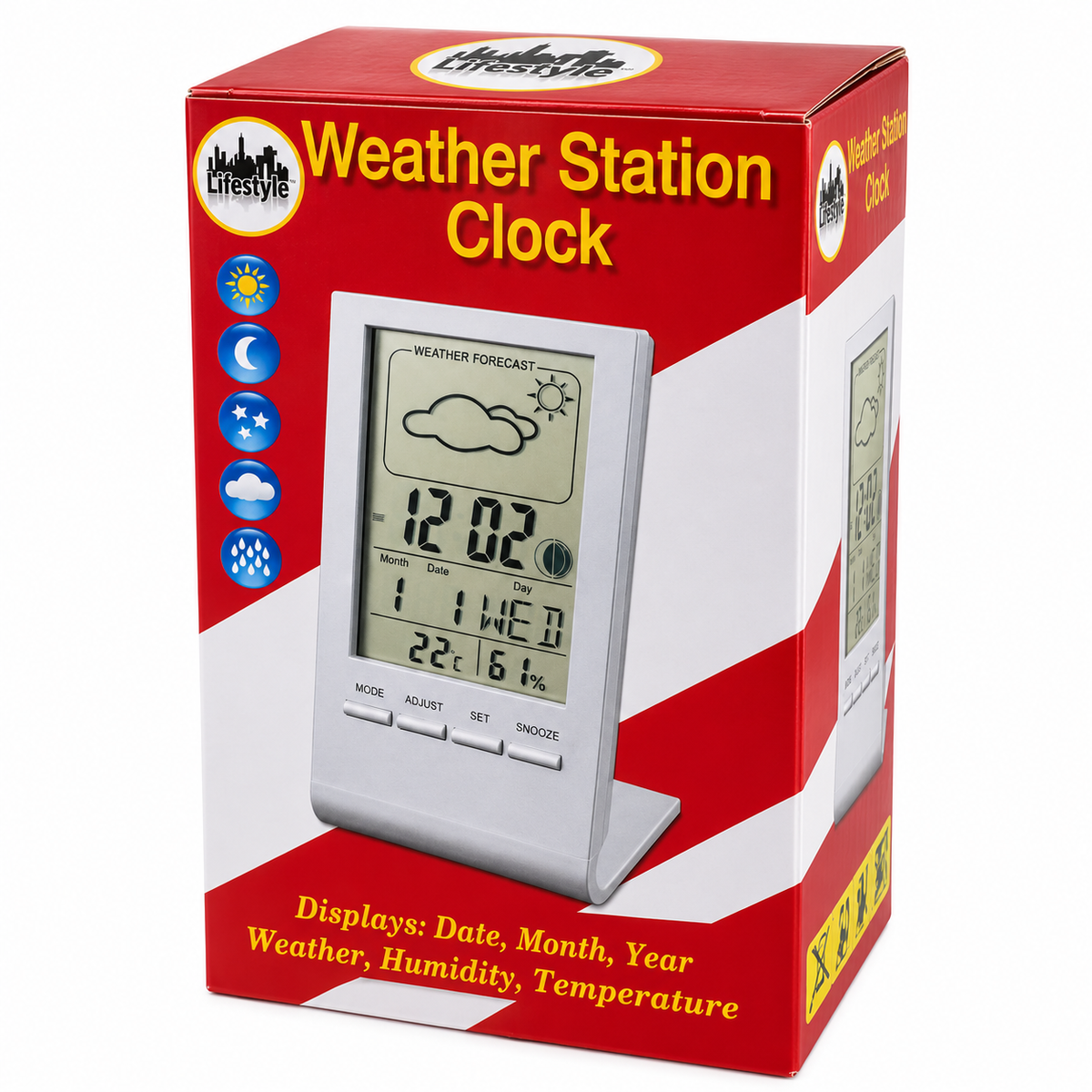 Weather Station and Digital Clock Battery Operated