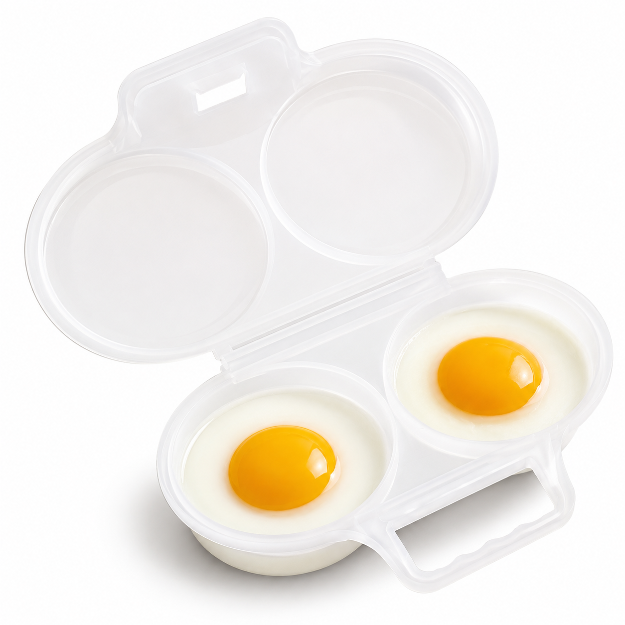 Microwave Egg Poacher & Omelette Maker Set Quick Easy Breakfast Cooker