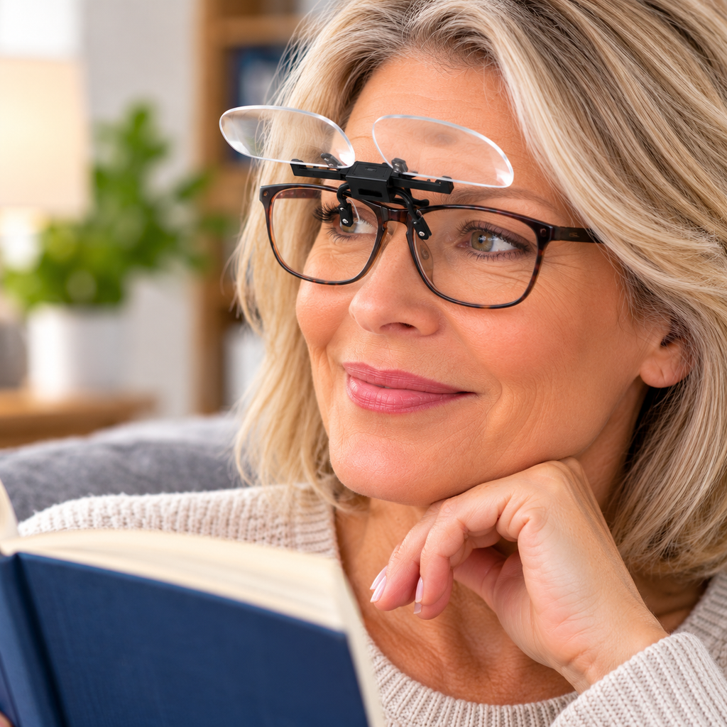 Clip-On Magnifiers – Hands-Free Magnifying Lenses for Glasses
