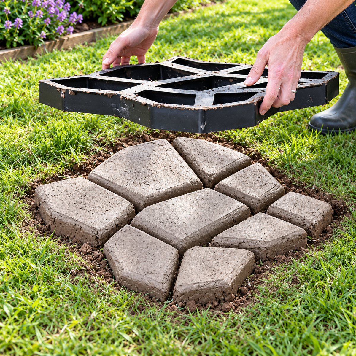 Crazy Path Maker – Reusable Garden Paving Mould