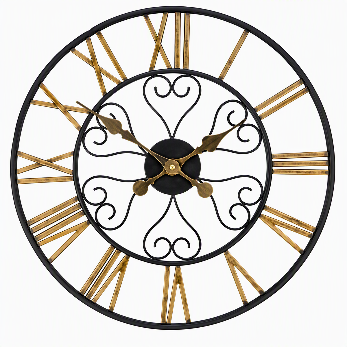 Hamilton Roman Numeral Clock – Indoor & Outdoor Metal Clock