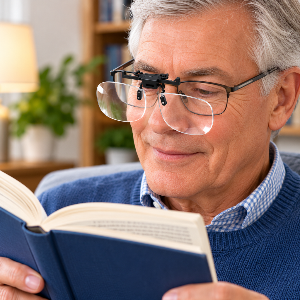 Clip-On Magnifiers – Hands-Free Magnifying Lenses for Glasses