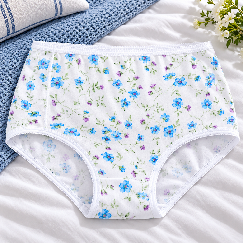 Ladies Floral Polyester Incontinence Pants 100ml
