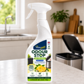 Odour Stop 750ml – Lemon Scented Bin Deodoriser & Freshener Spray