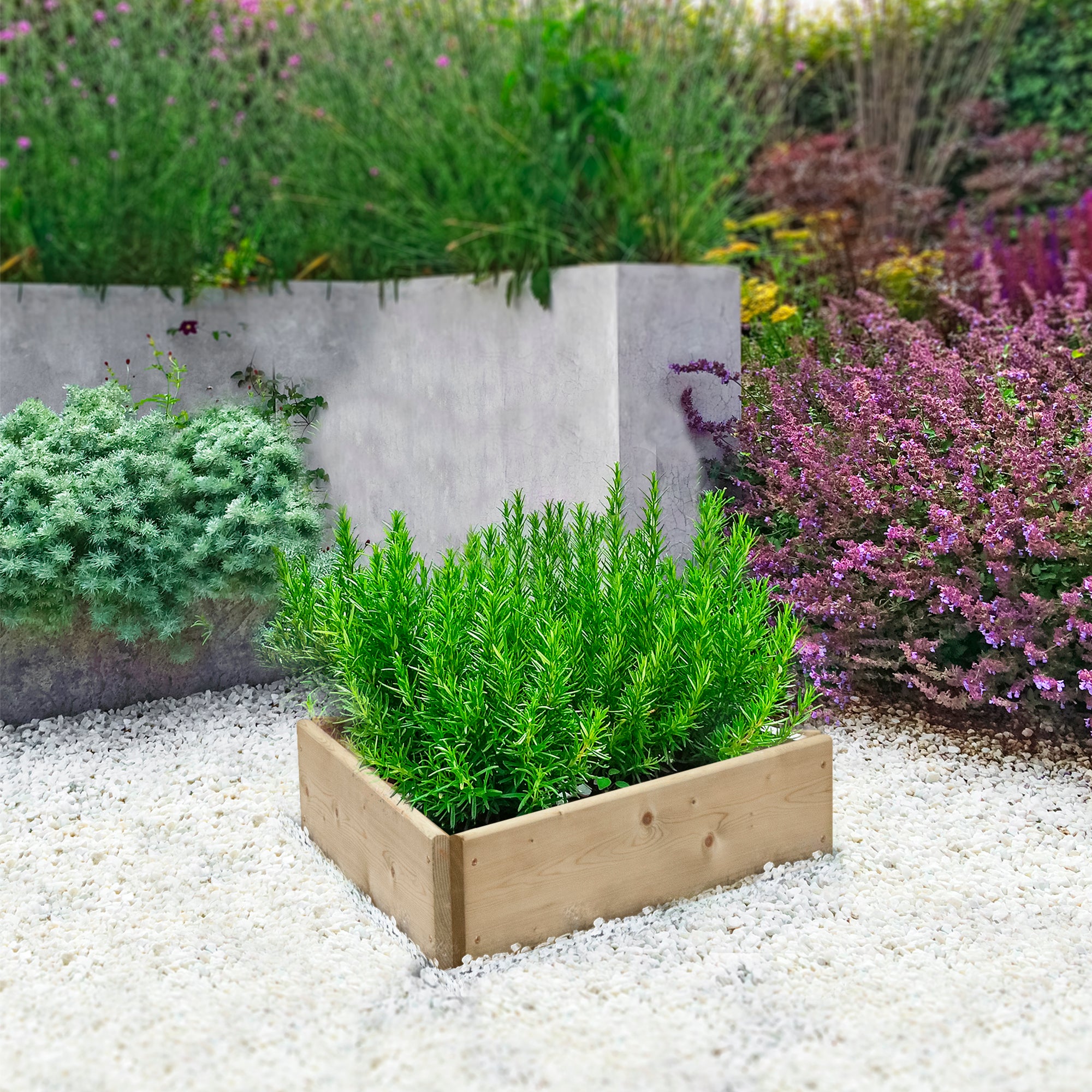 Timber Raised Bed Triangular