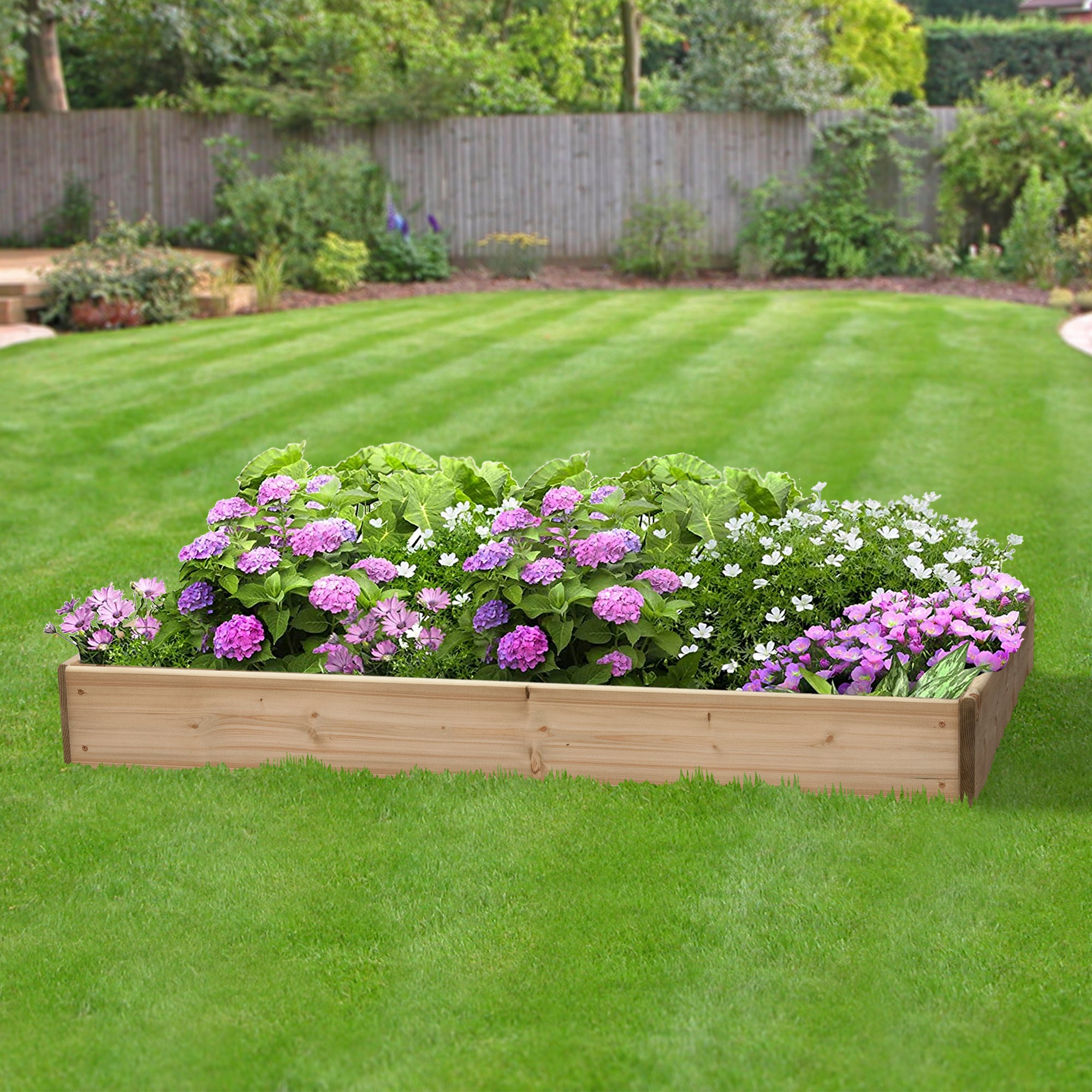 Timber Raised Bed Rectangular