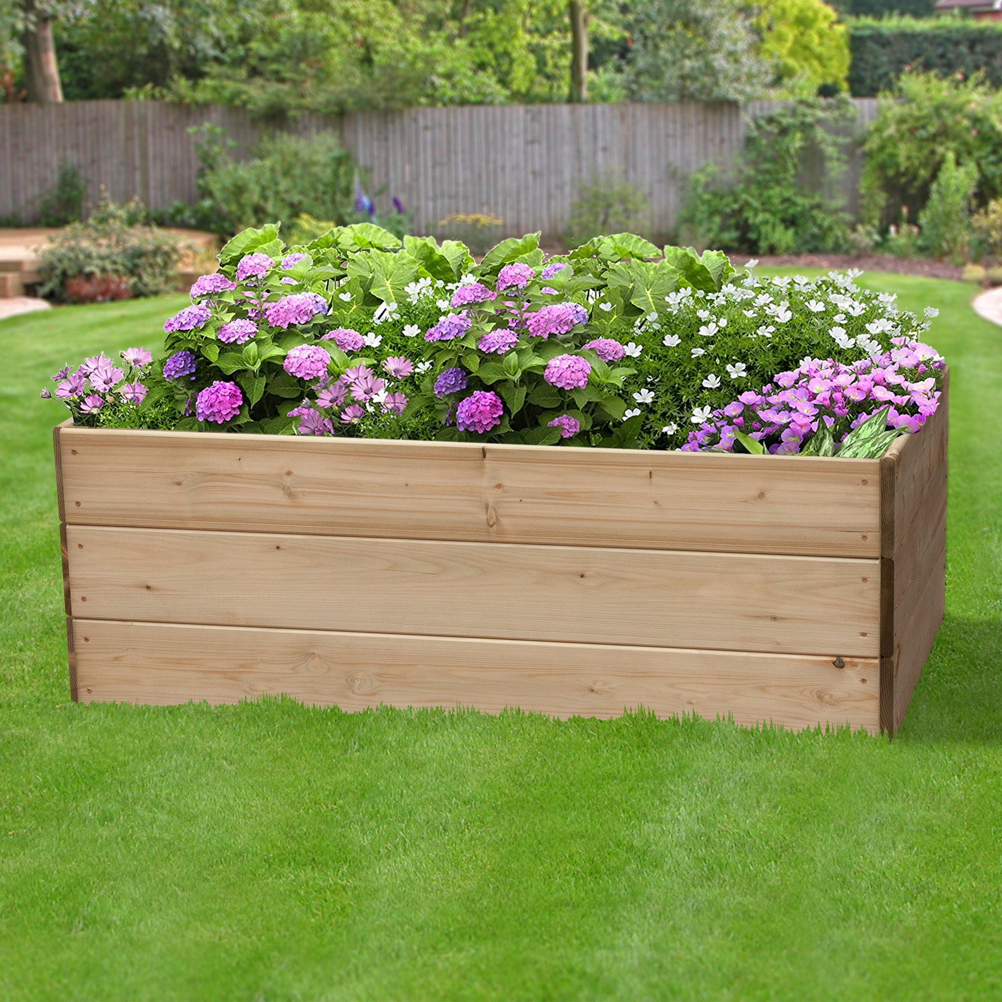 Timber Raised Bed Rectangular