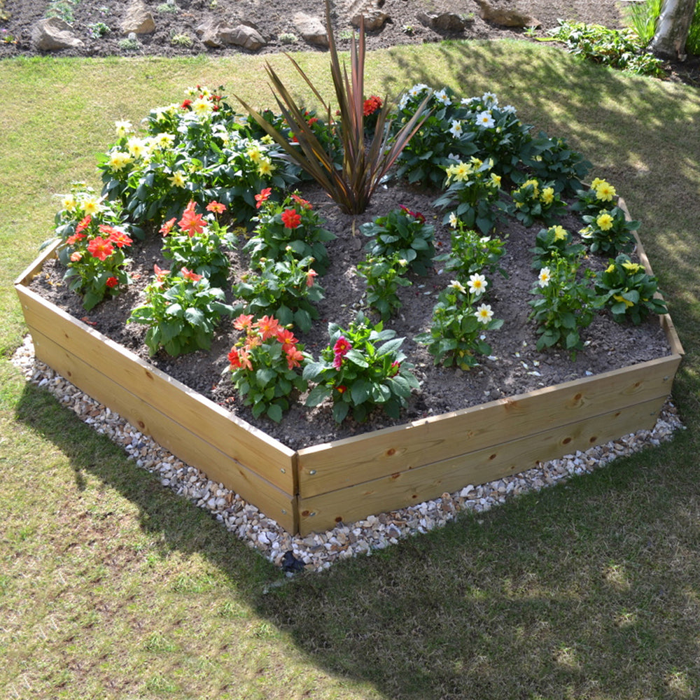 Timber Raised Bed Pentagonal