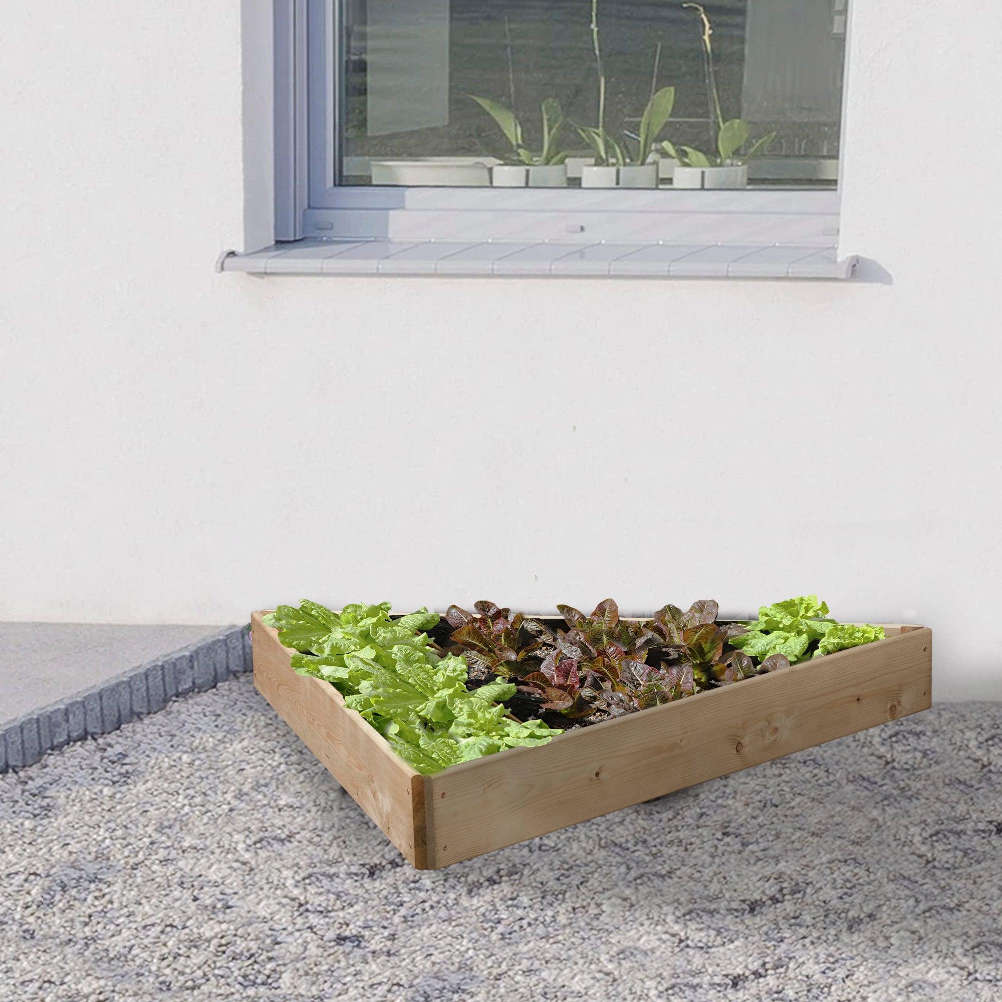 Timber Raised Bed Triangular