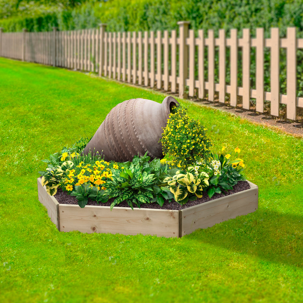 Timber Raised Bed Hexagonal