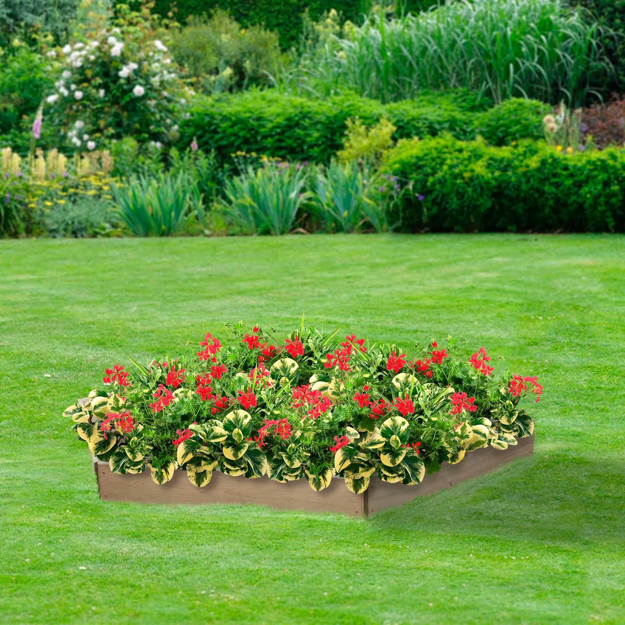 Timber Raised Bed Hexagonal