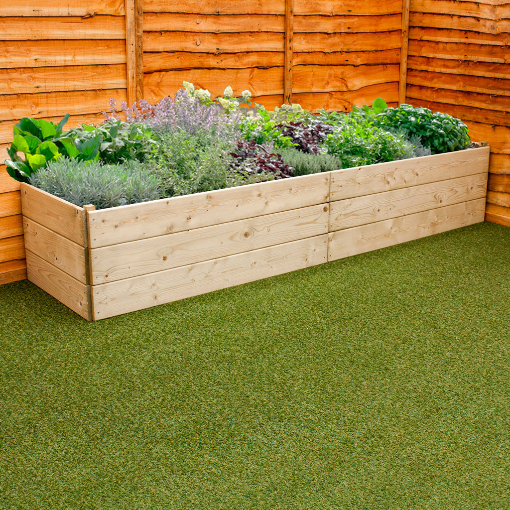 2.4 m Greena Long Timber Planter