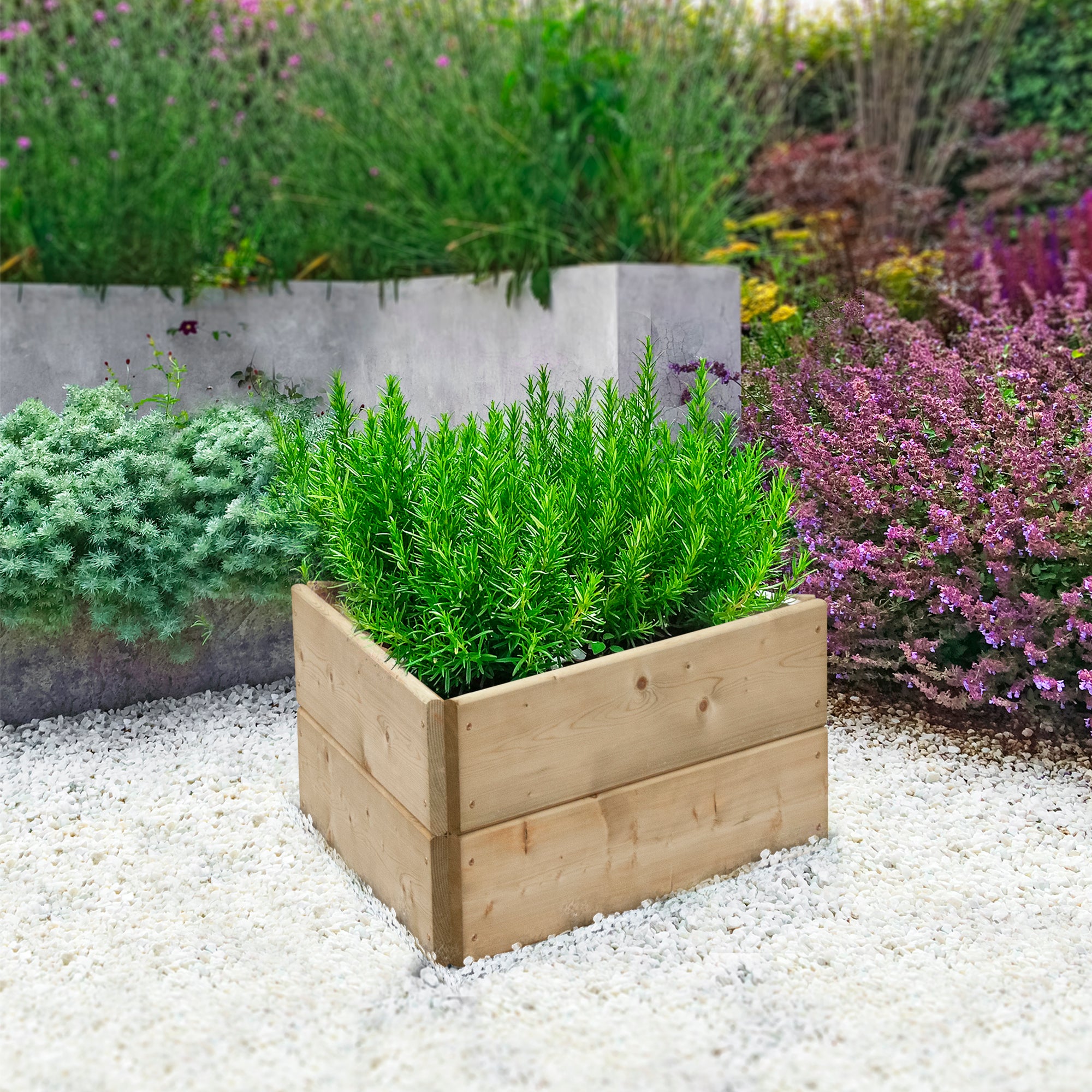 Timber Raised Bed Triangular