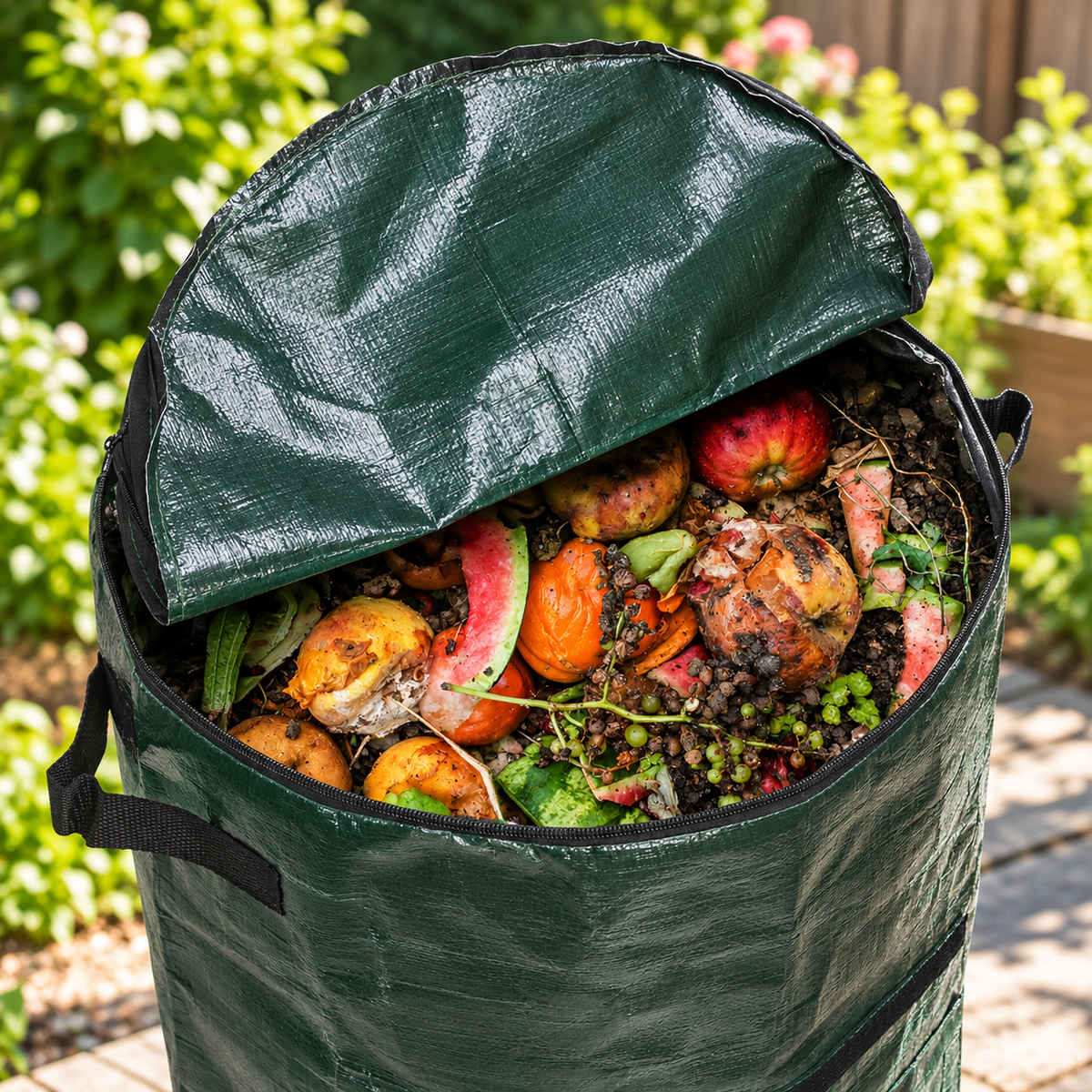 Garden Composter Bag – Foldable Garden & Kitchen Compost Bag