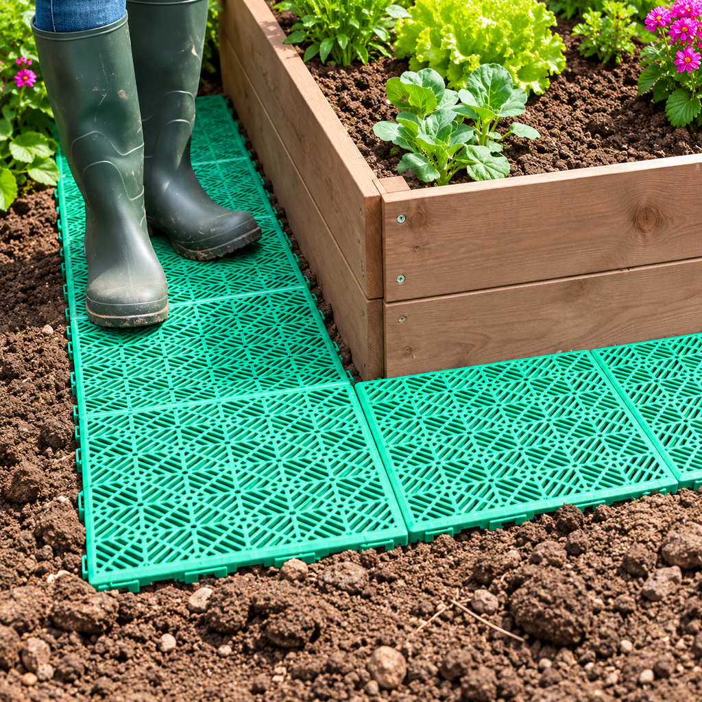 Clip-Together Garden Tiles – Weatherproof Path & Patio Tiles