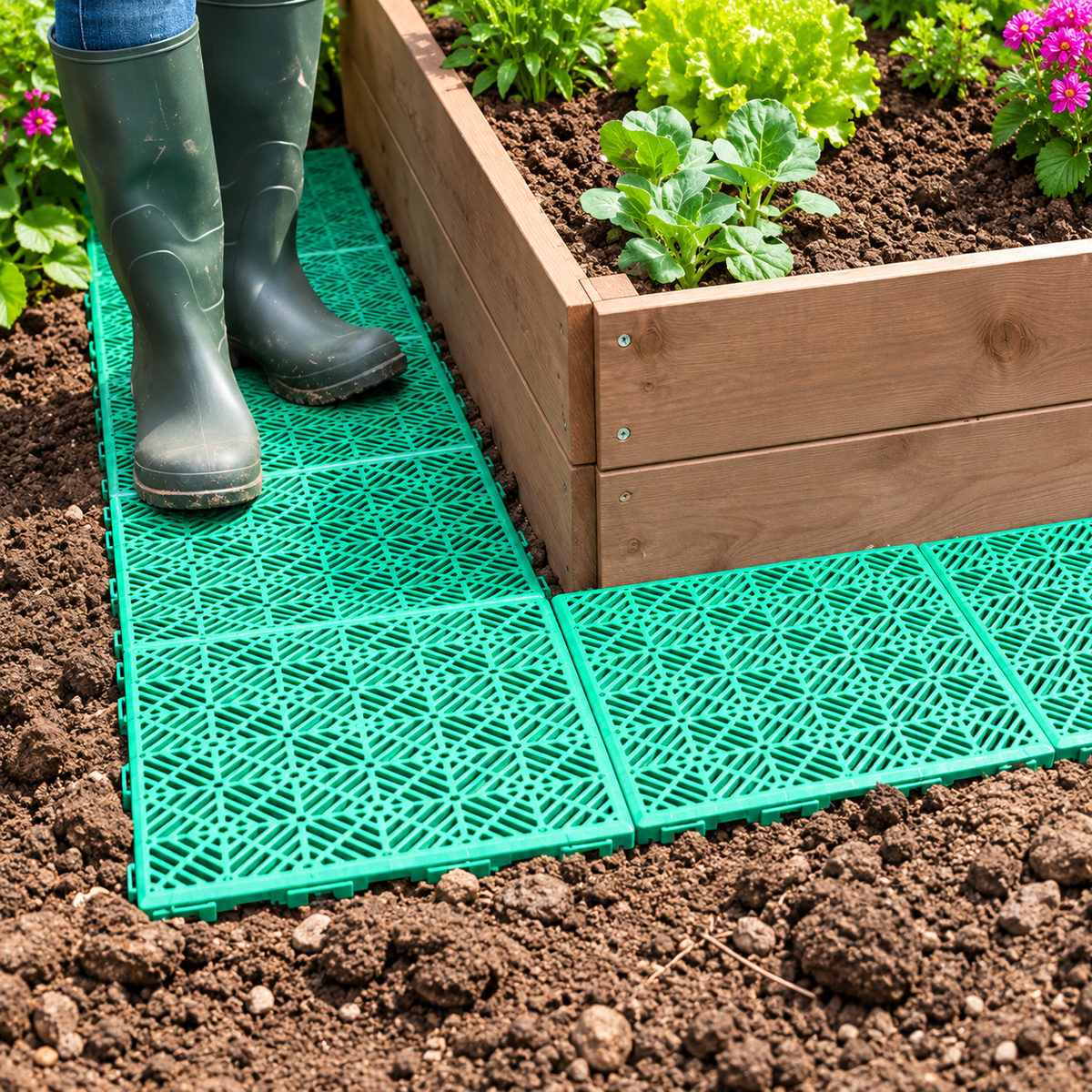 Clip-Together Garden Tiles – Weatherproof Path & Patio Tiles
