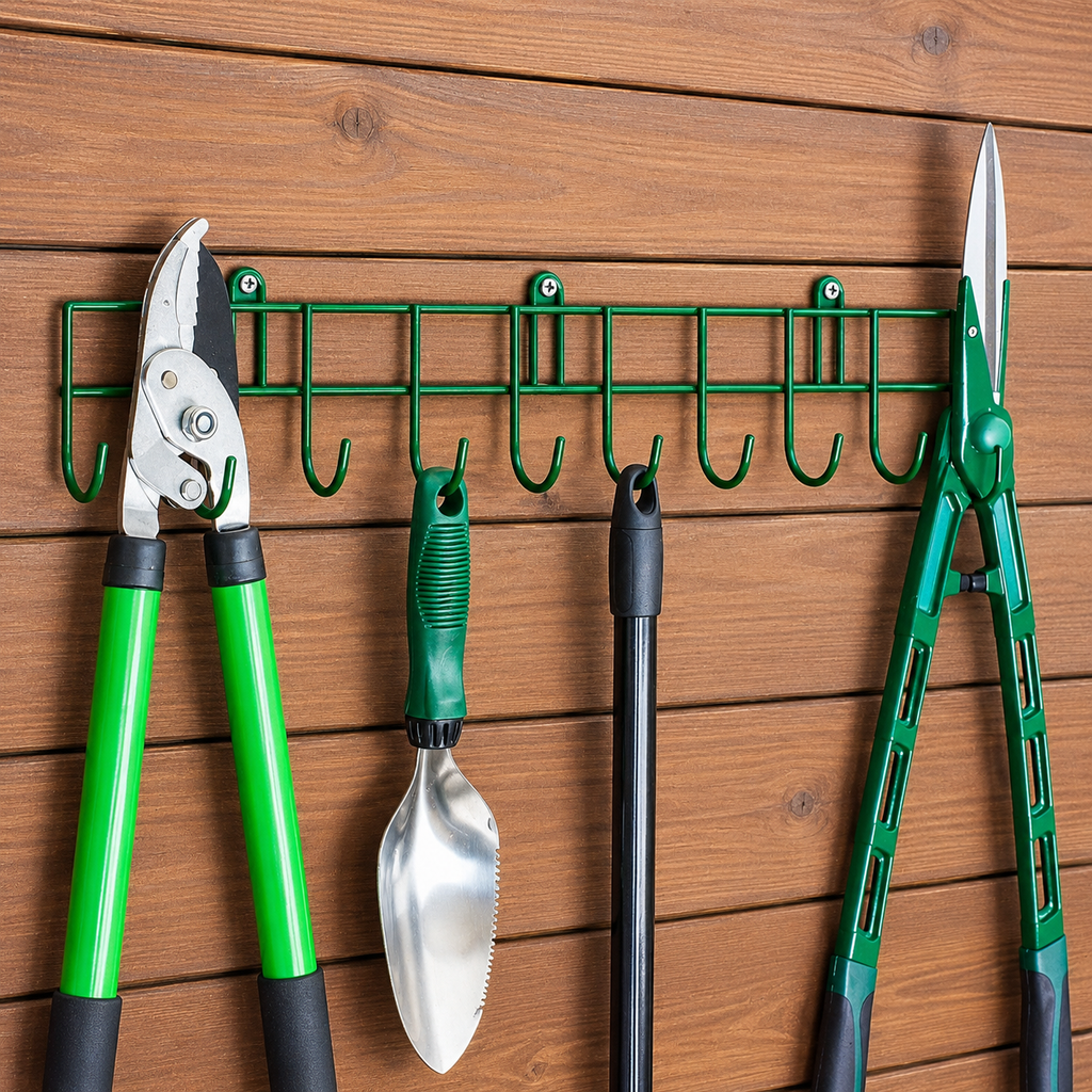 Hanging Tool Rack – Wall Mounted Garden Tool Organiser