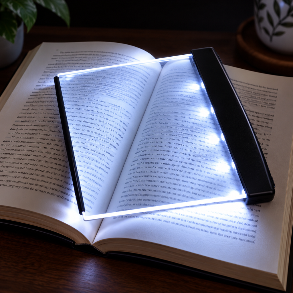 LED Light-Up Reading Aid – Illuminated Page Magnifier