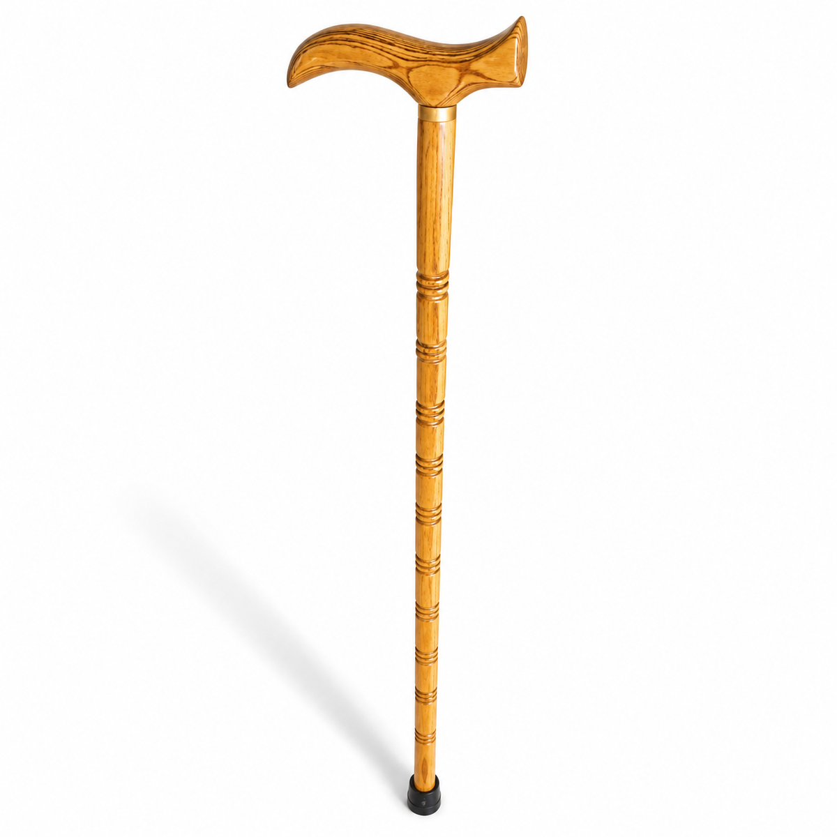 Wooden Ergonomic Walking Stick – Comfort Grip Mobility Aid