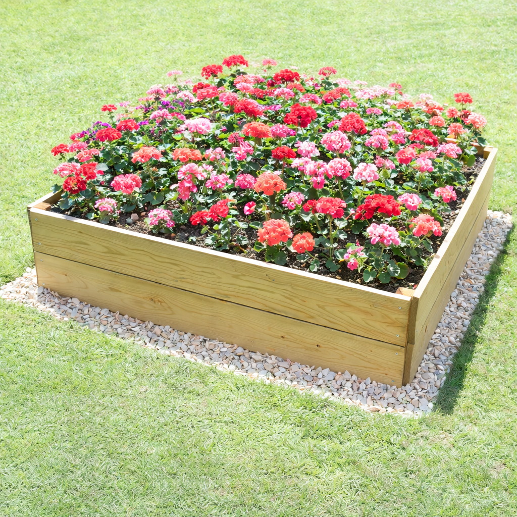 Timber Raised Bed Square