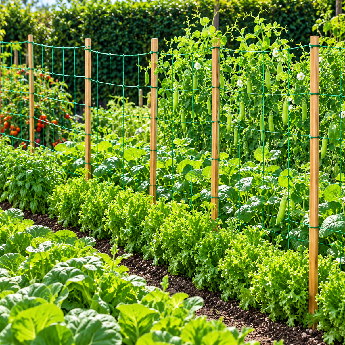 Bean & Pea Netting – Garden Climbing Plant Support Mesh