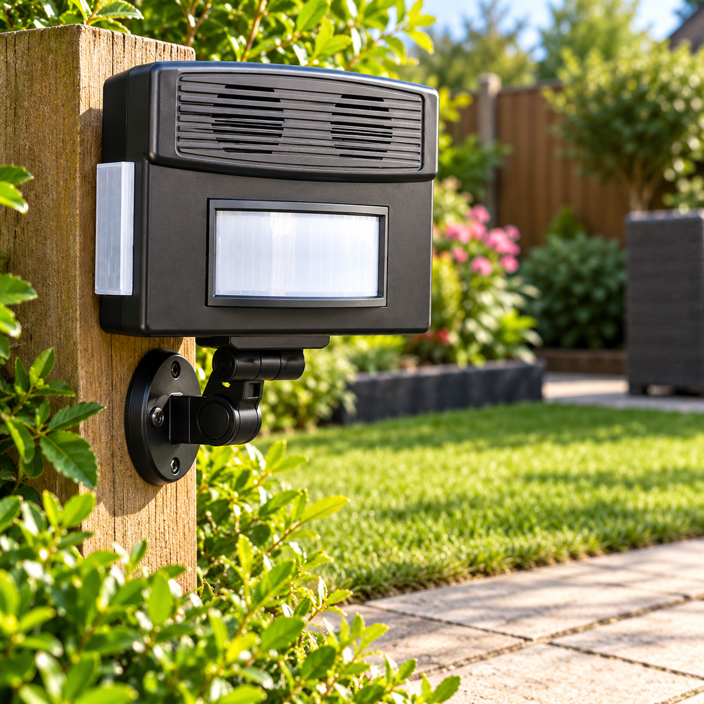 Outdoor Ultrasonic Pest Repeller – Cats Dogs Rats & Mice
