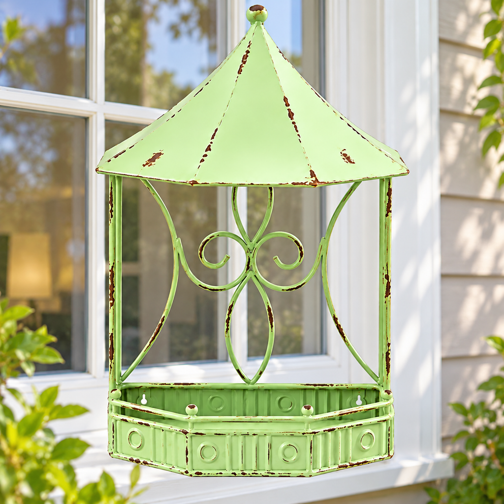 Ornate Window Bird Feeder – Suction Mounted Garden Feeder