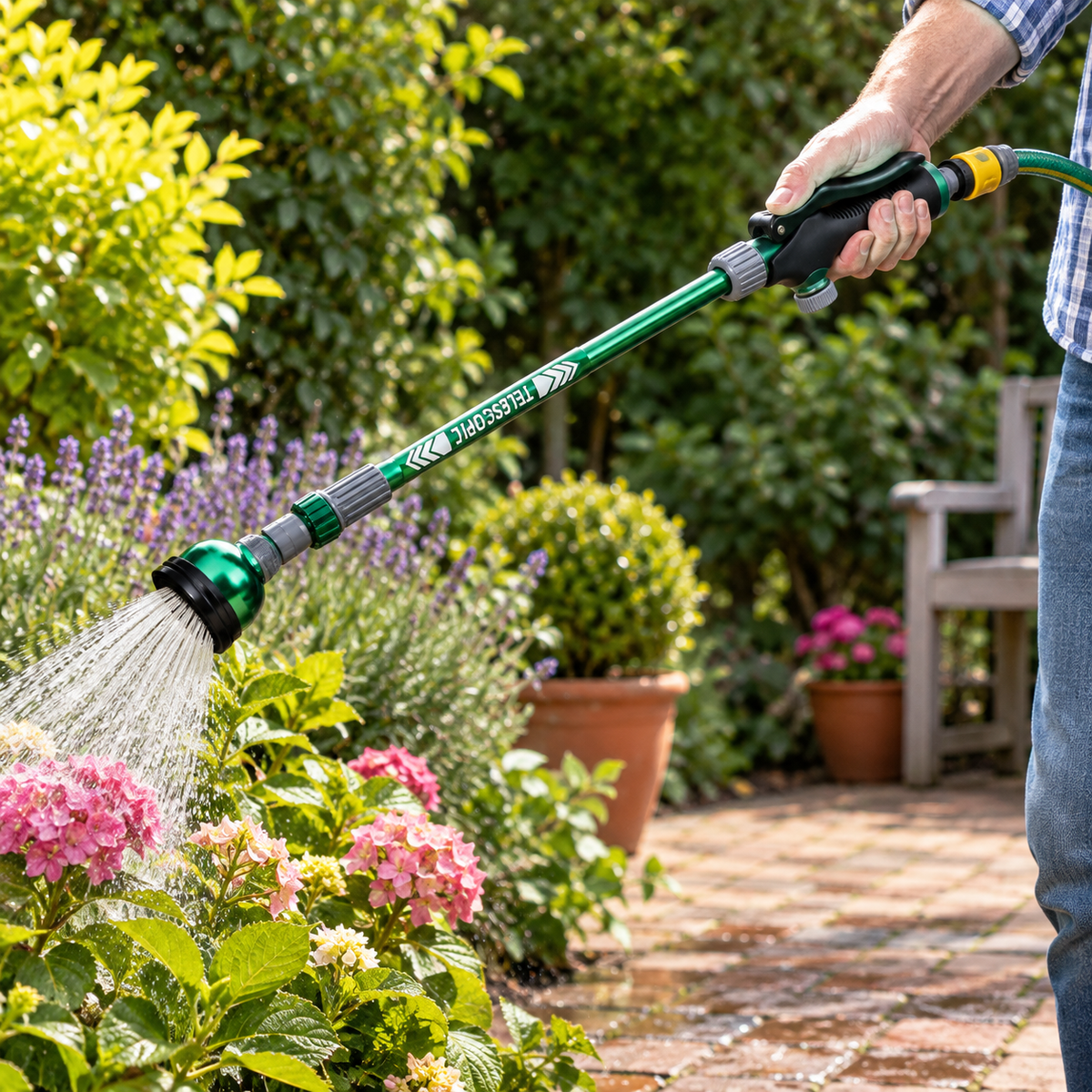 8 Dial Spray Lance – Multi-Pattern Garden Watering Wand
