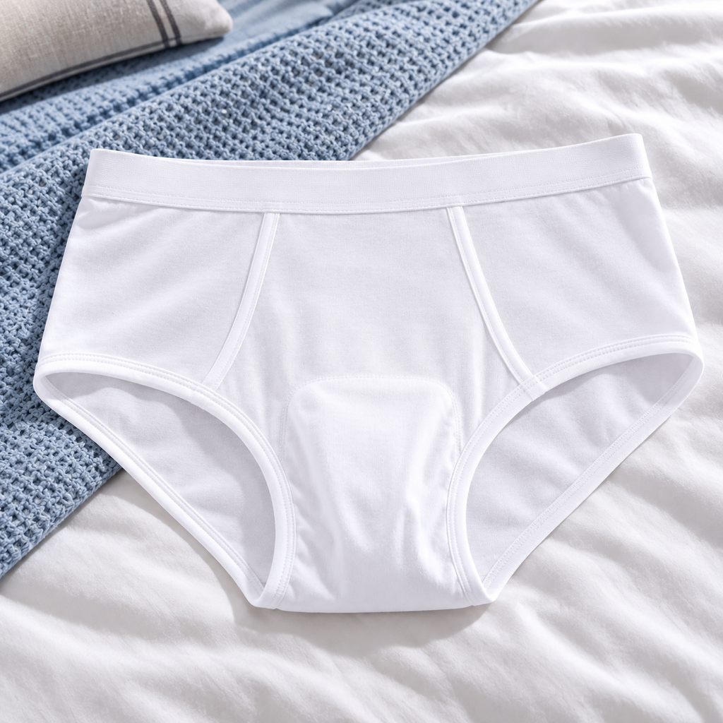 Men's Incontinence Pants 100ml – Washable Cotton Briefs