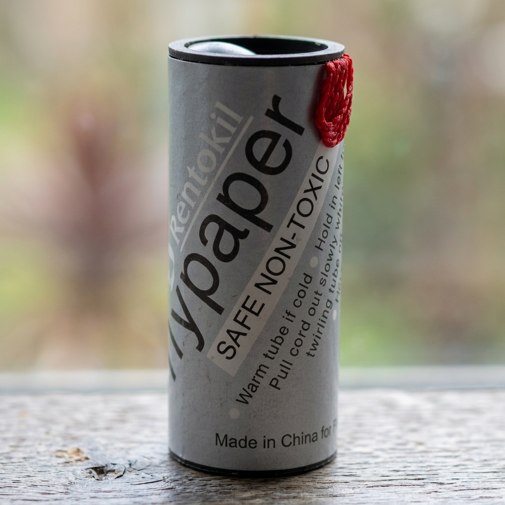 Close-up main image of a single Rentokil flypaper tube