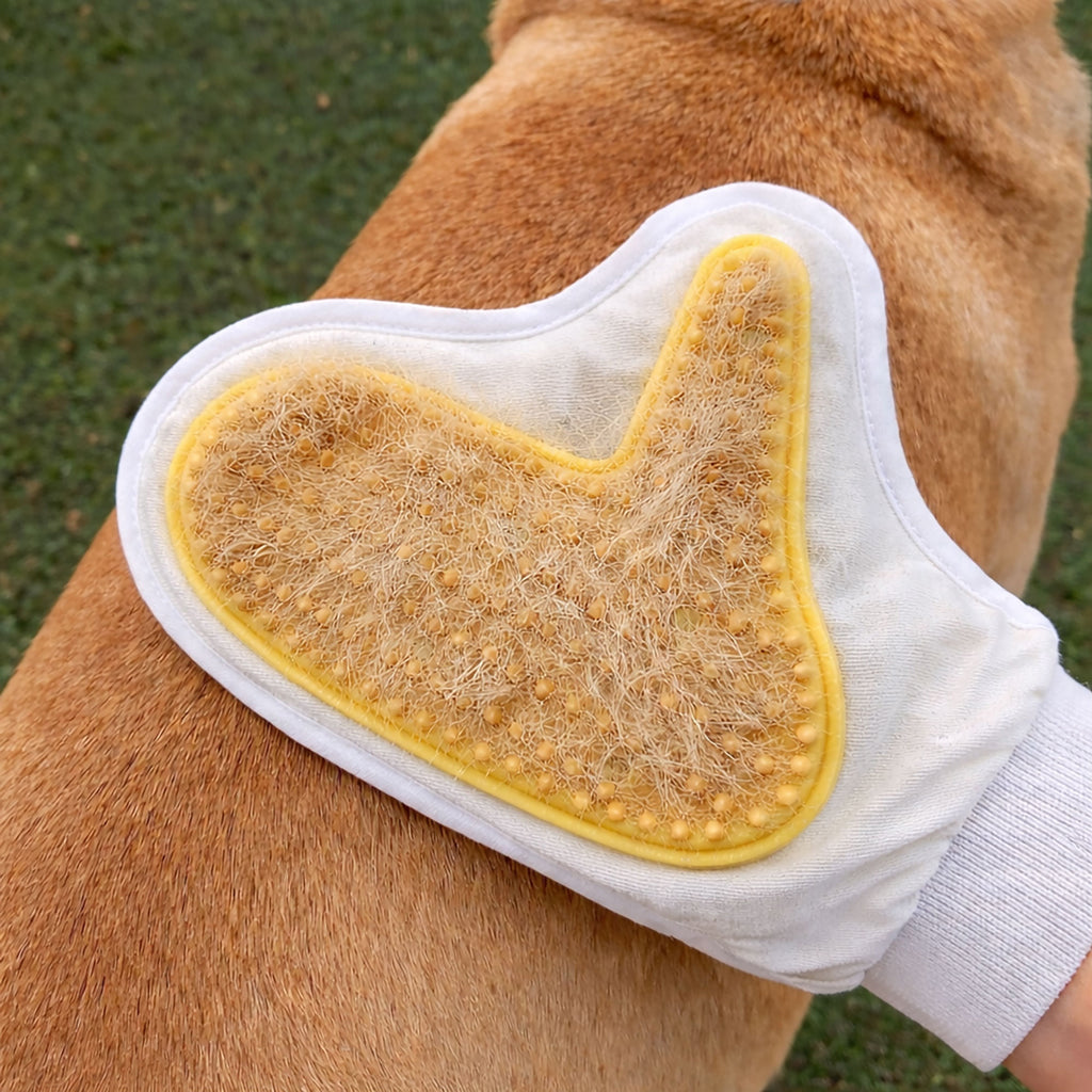 Dog Grooming Mitt – Pet Hair Removal & Massage Glove