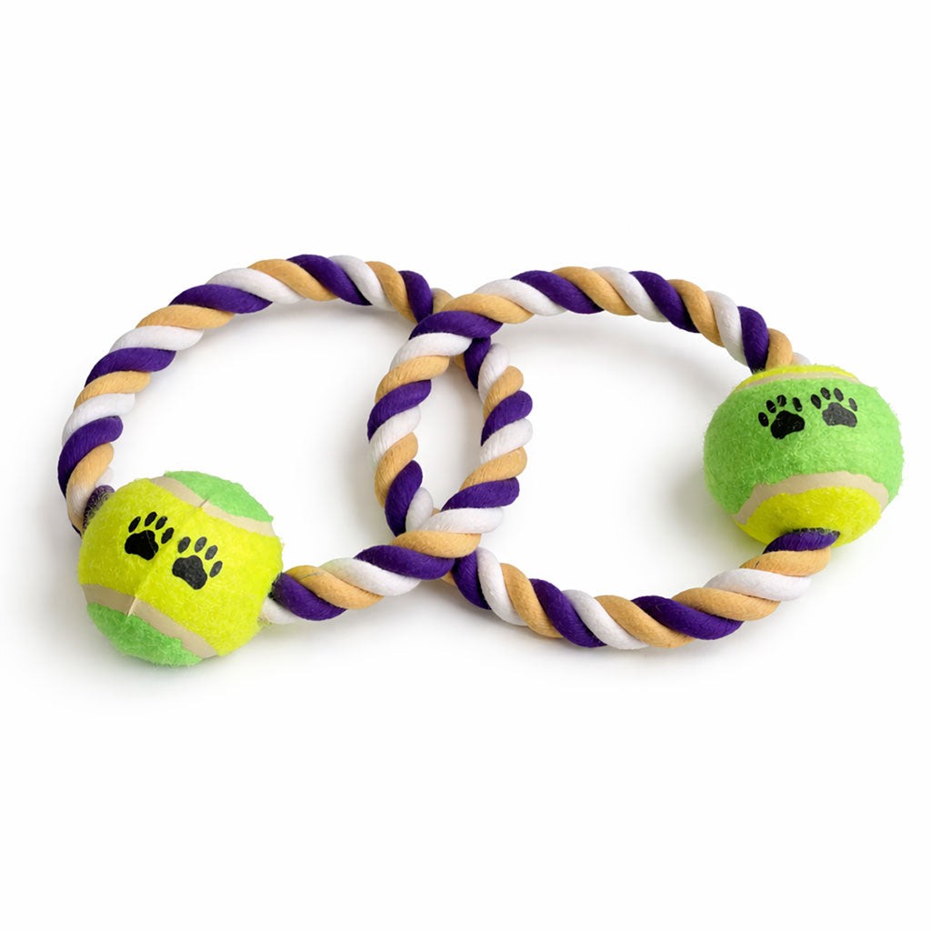 Double Ring Tugger Rope Dog Toy