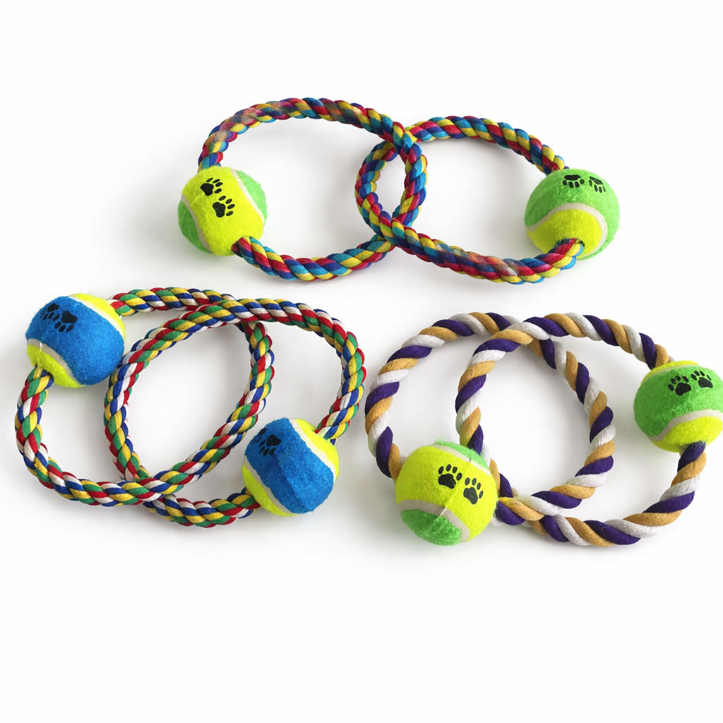 Double Ring Tugger Rope Dog Toy